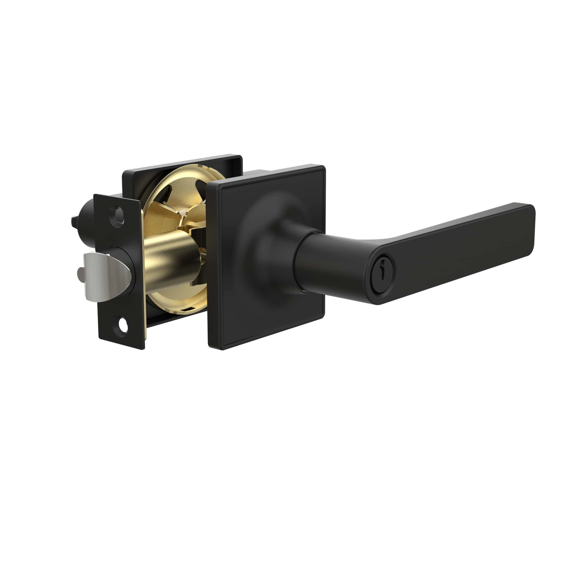 Ручка Punto (Пунто) защелка DK710/BL BL-ET (кл./фик.) черный 