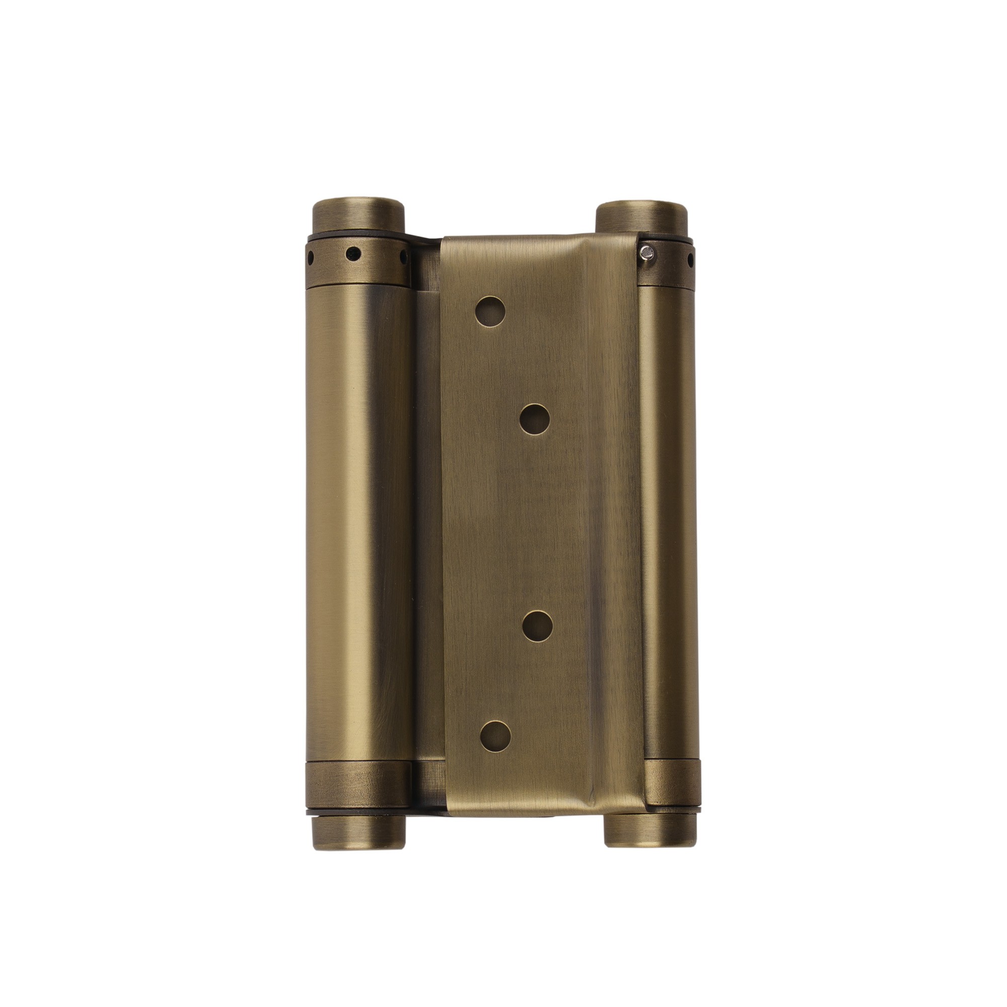 Пружинная Fuaro (Фуаро) двусторонняя (барная) петля DSH5 (125х86х1,5) INOX 201 AB бронза (блистер) 