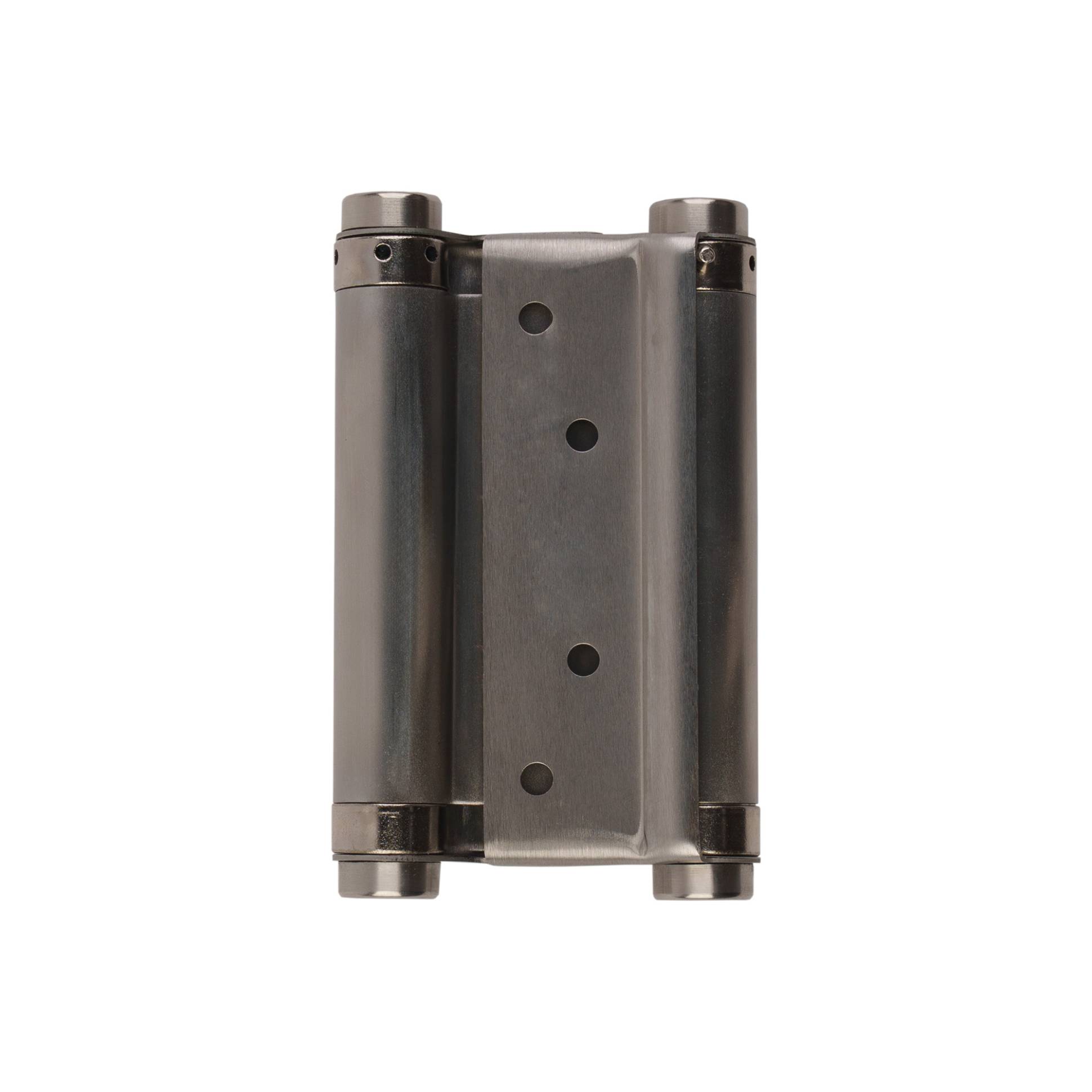 Пружинная Fuaro (Фуаро) двусторонняя (барная) петля DSH5 (125х86х1,5) INOX 201 SN мат. никель (блистер) 