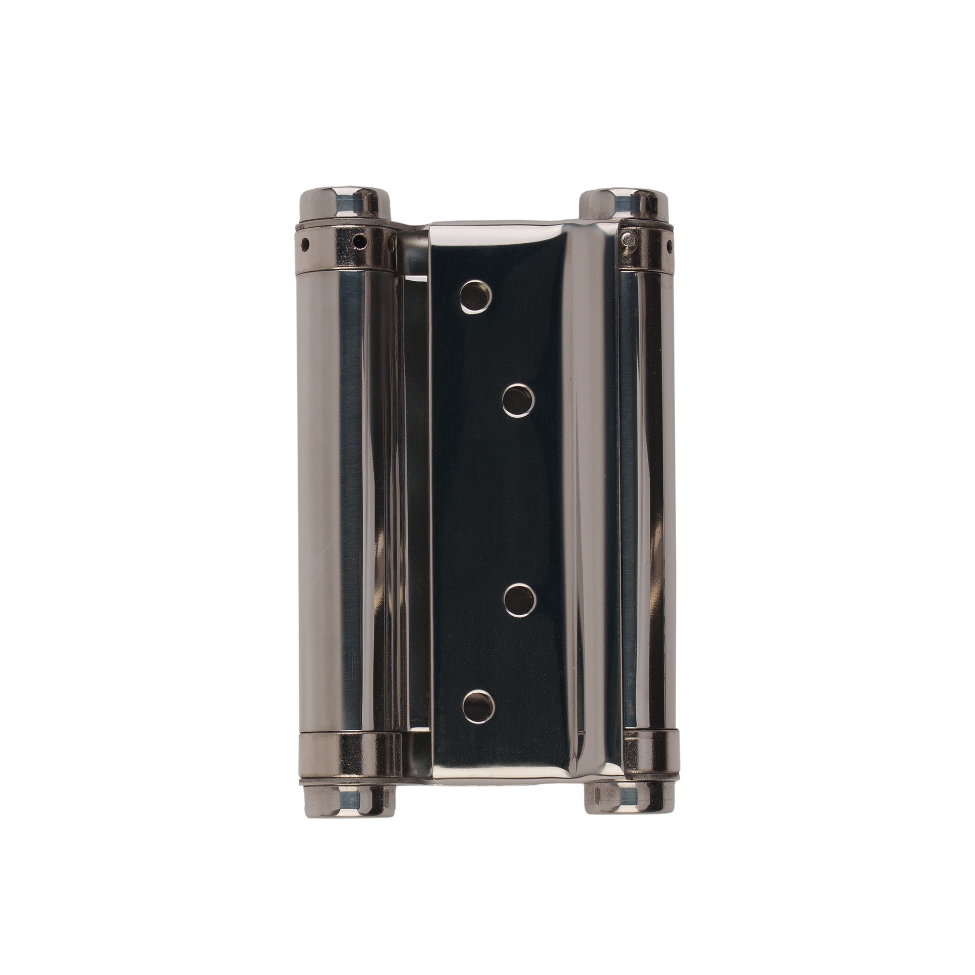 Пружинная Fuaro (Фуаро) двусторонняя (барная) петля DSH5 (125х86х1,5) INOX 201 CP хром (блистер) 