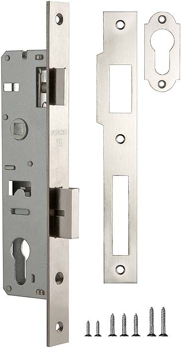 Корпус Fuaro (Фуаро) узкопрофильного замка с защелкой PROF153-30/85 (153-30/85) CP хром 