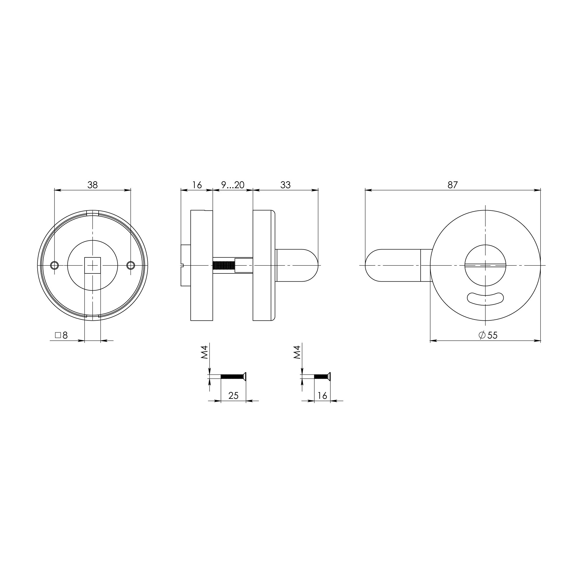 Ручка Ajax (Аякс) поворотная BK6.WC.CABIN SS нержавеющ.сталь Ручка Ajax (Аякс) поворотная BK6.WC.CABIN SS нержавеющ.сталь