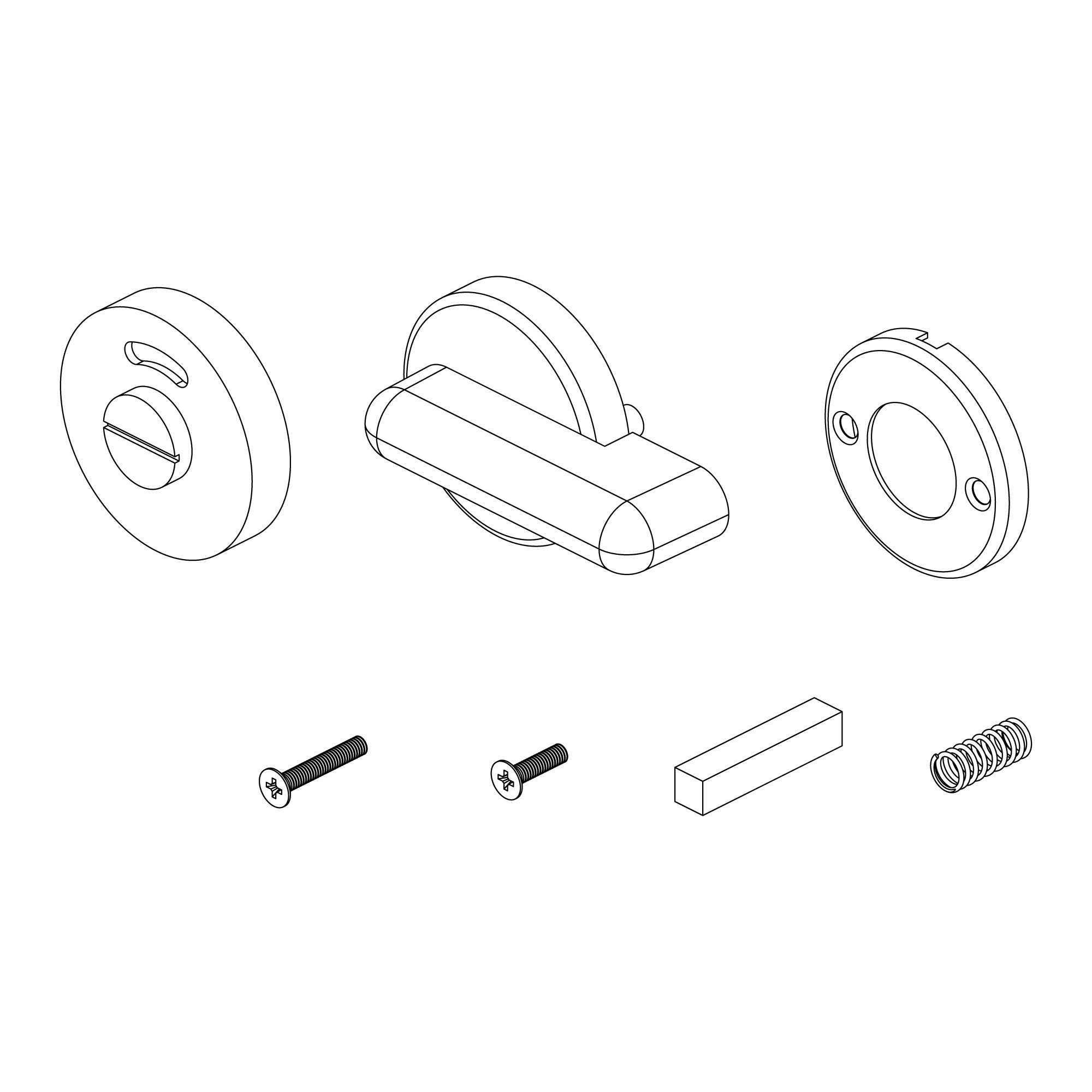 Ручка Ajax (Аякс) поворотная BK6.WC.CABIN SS нержавеющ.сталь Ручка Ajax (Аякс) поворотная BK6.WC.CABIN SS нержавеющ.сталь