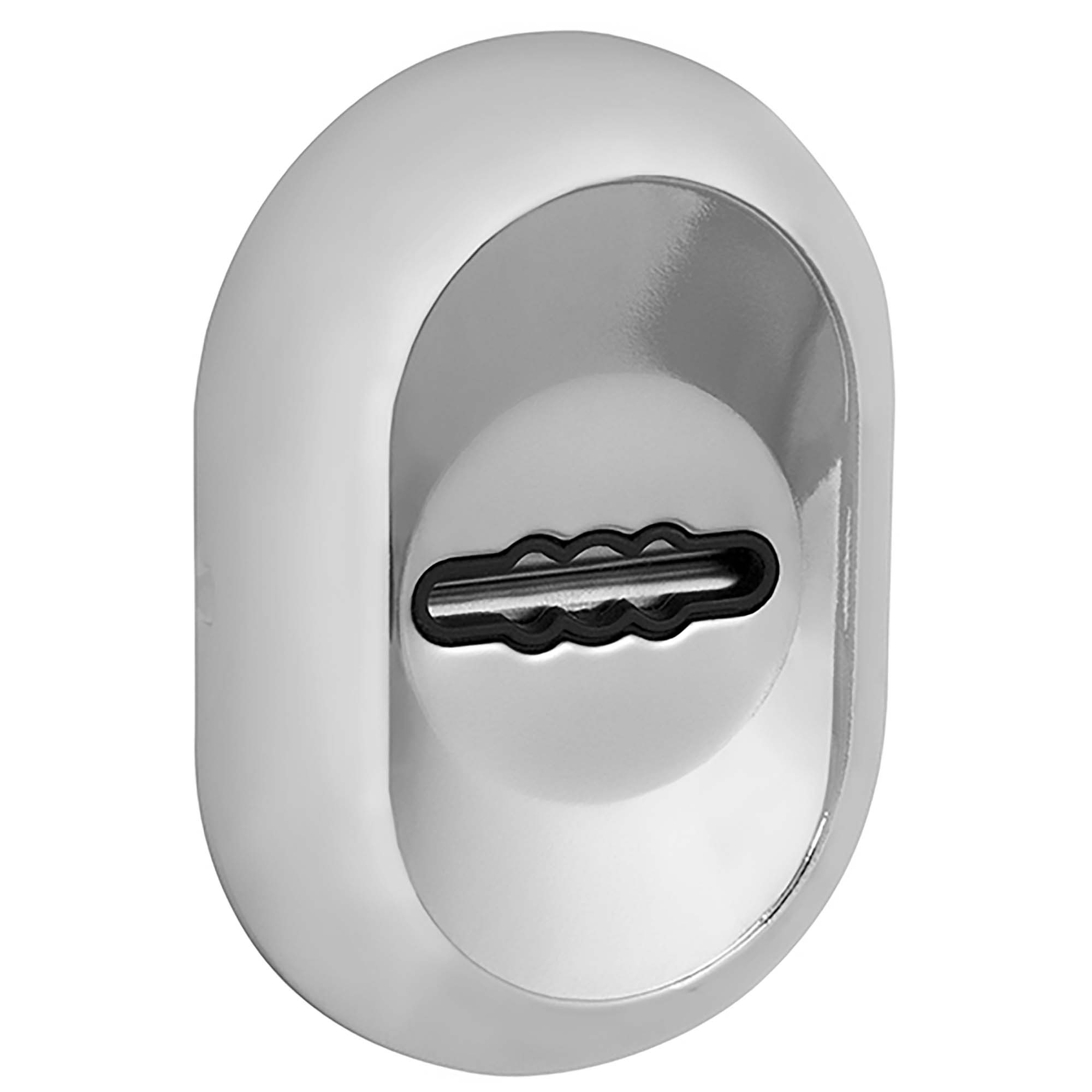 Накладка Fuaro (Фуаро) на сувальдный замок ESC.S-auto/CRE/OV.13 (ESC-13S) с автомат. шторками CP хром 