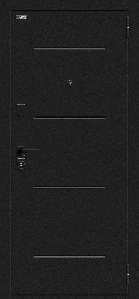 Техно/SBlack Букле черное/White Silk