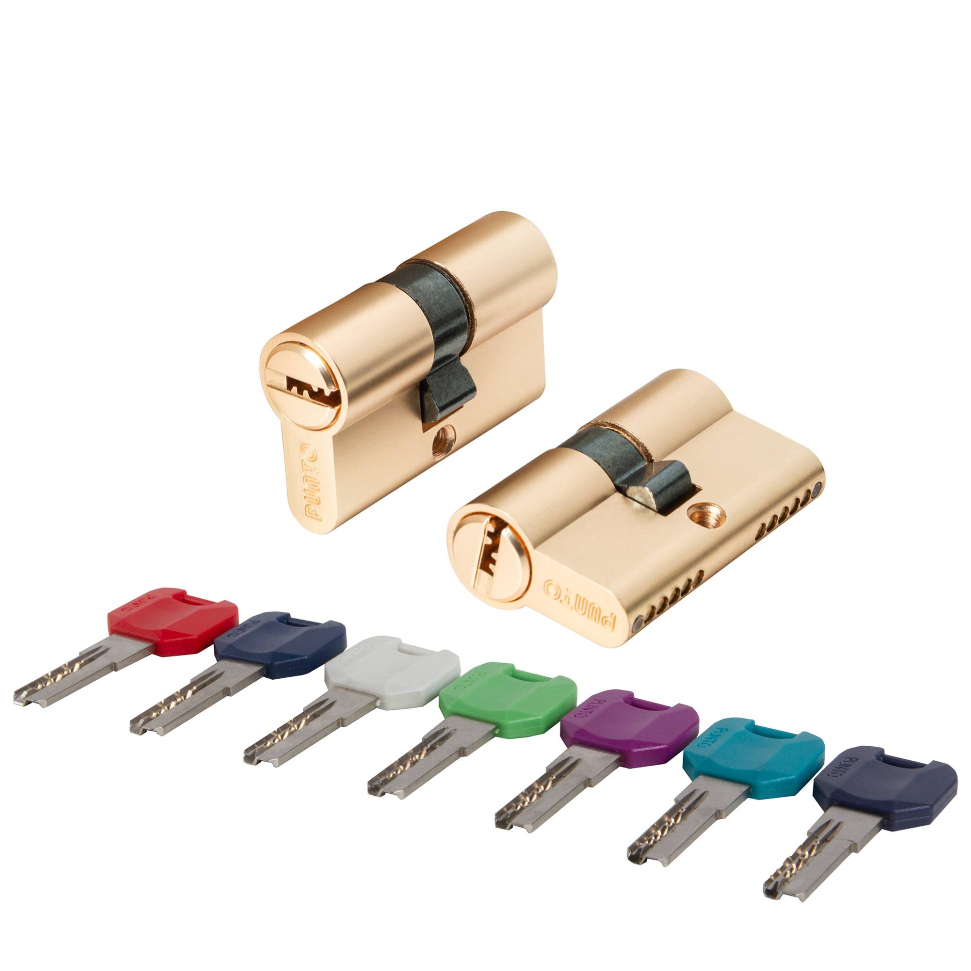 Цилиндровый Punto (Пунто) механизм MaxPro7000Key 52mm (21+10+21) SSG сатин.золото 7key 