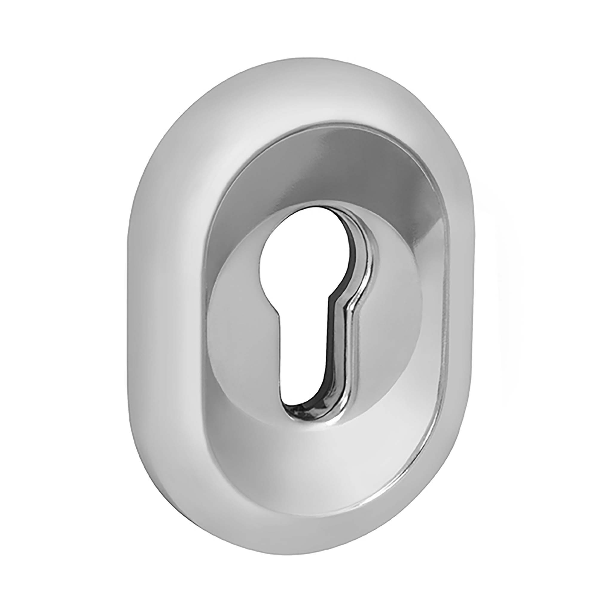 Накладка Fuaro (Фуаро) на цилиндр ESC.C/CRE/OV.12 (ESC-12C) CP хром (2шт. в уп.,отгр. по 1 шт.) 