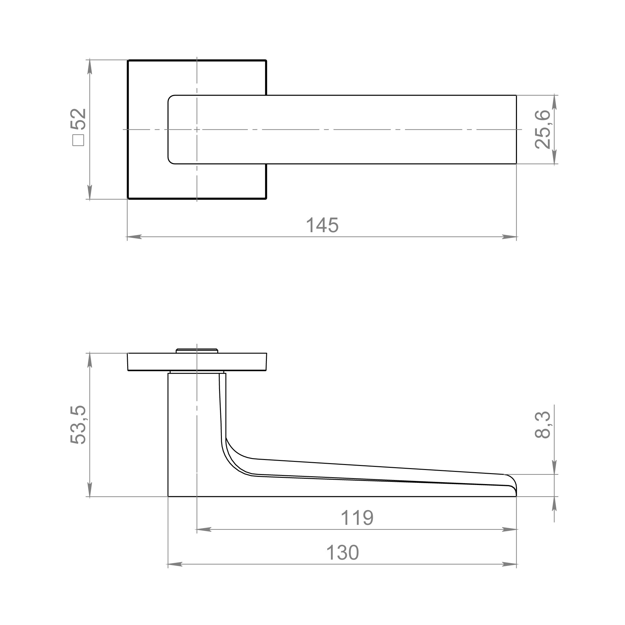 Ручка Fuaro (Фуаро) раздельная K.ZL52.BASIC SSG-39 - сатинированное золото Ручка Fuaro (Фуаро) раздельная K.ZL52.BASIC SSG-39 - сатинированное золото