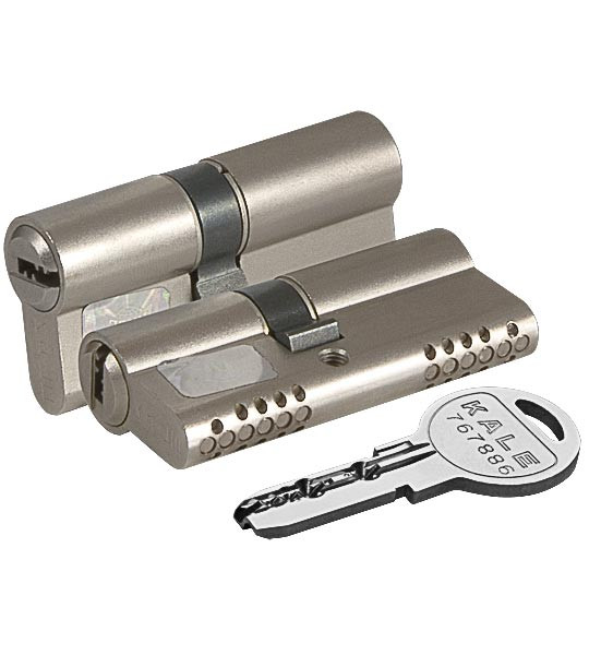 Цилиндровый Kale kilit (Кале килит) механизм 164 OBS SNE/100 (45+10+45) mm никель 5 кл. 