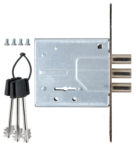 Замок Sam (Сам) врезной сувальдный ЗВ8-8У/13 (без отв. планки), 3 кл. /76300/ 