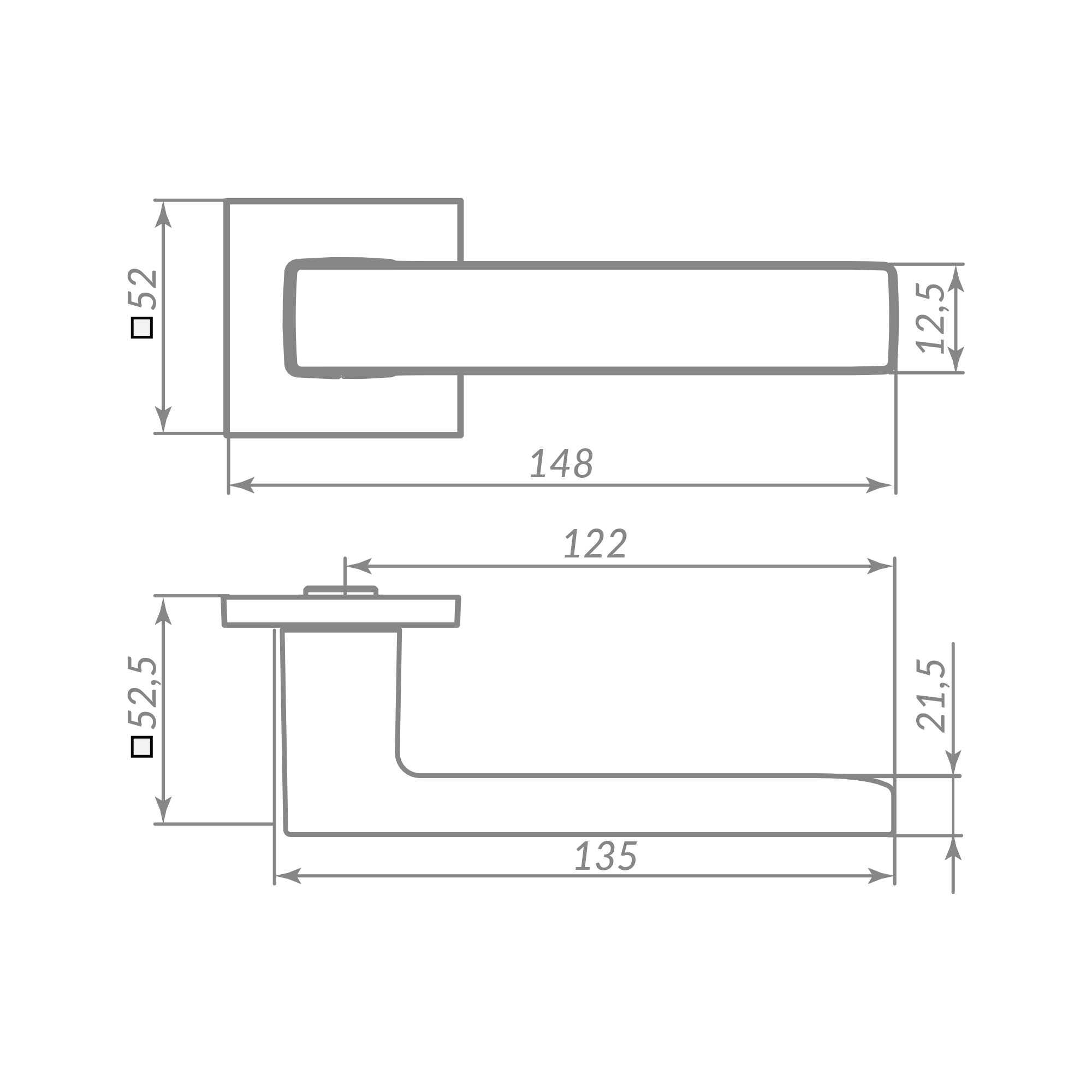 Ручка Punto (Пунто) раздельная K.ARC.Q52.TERRA SSG-39 сатин.золото Ручка Punto (Пунто) раздельная K.ARC.Q52.TERRA SSG-39 сатин.золото