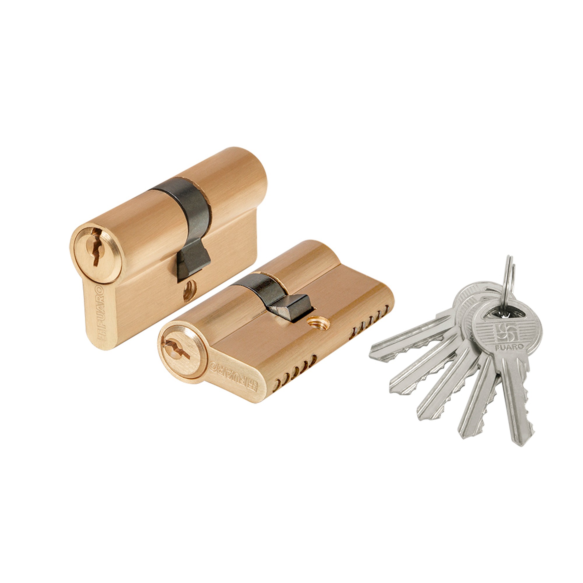 Цилиндровый Fuaro (Фуаро) механизм 1000ZA Key60(25+10+25) SSG сатинированное золото 5Key 