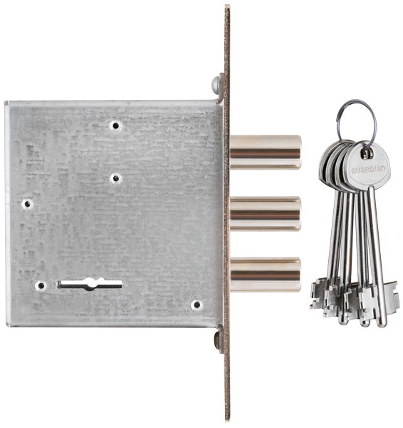 Замок Guardian (Гардиан) врезной сувальдный ЗВ 10.01 (без отв. планки), 4 кл. /128:3930/ Замок Guardian (Гардиан) врезной сувальдный ЗВ 10.01 (без отв. планки), 4 кл. /128:3930/