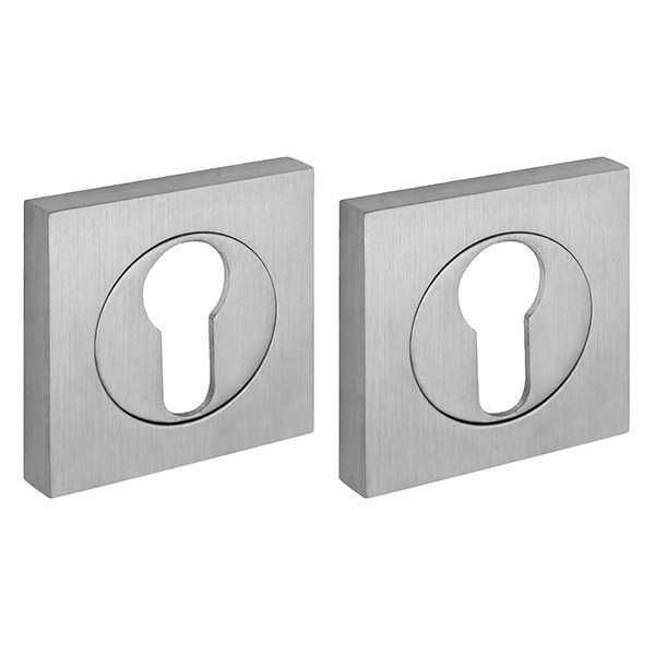 Накладка Fuaro (Фуаро) под цилиндр ET.K.KM52 (ET KM) SSC-16 сатинированный хром 