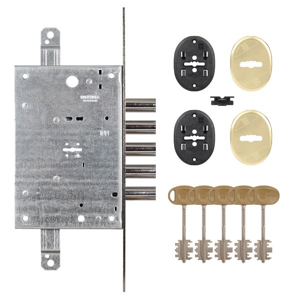 Замок Mottura (Моттура) врезной сувальдный 52.783 (универсальный), без накл. 