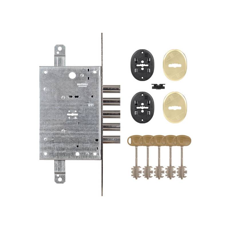 Замок Mottura (Моттура) врезной сувальдный 52.783 (универсальный), без накл. 