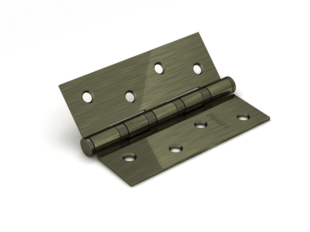 Петля Fuaro (Фуаро) универсальная IN4400U-BL AB (4BB/BL 100x75x2,5) бронза БЛИСТЕР 