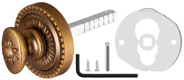 Ручка Armadillo (Армадилло) поворотная BKW8.R.CL55 (BKW8/CL) OB-13 античная бронза 