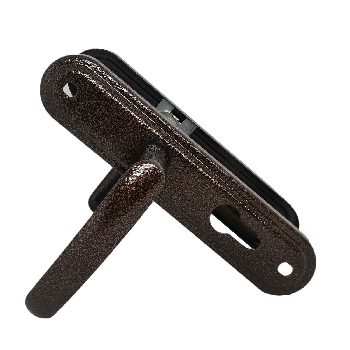 Ручка дверная Absolyute (Абсолют) на планке РФ1-55.08 (медь антик) 