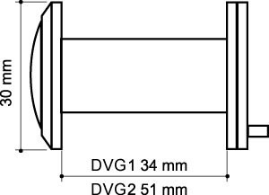Глазок Armadillo (Армадилло) дверной, оптика стекло DV-PRO 1/60-35/BR/HD (DVG1/HD) AB бронза 