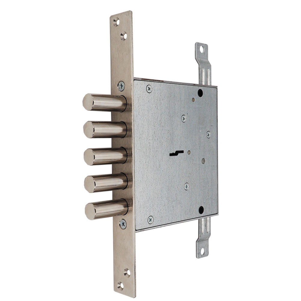 Замок Mettem (Меттэм) врезной сувальдный ЗВ8 140.1.0 с тягами, 5 кл. (ключ 80 мм) 