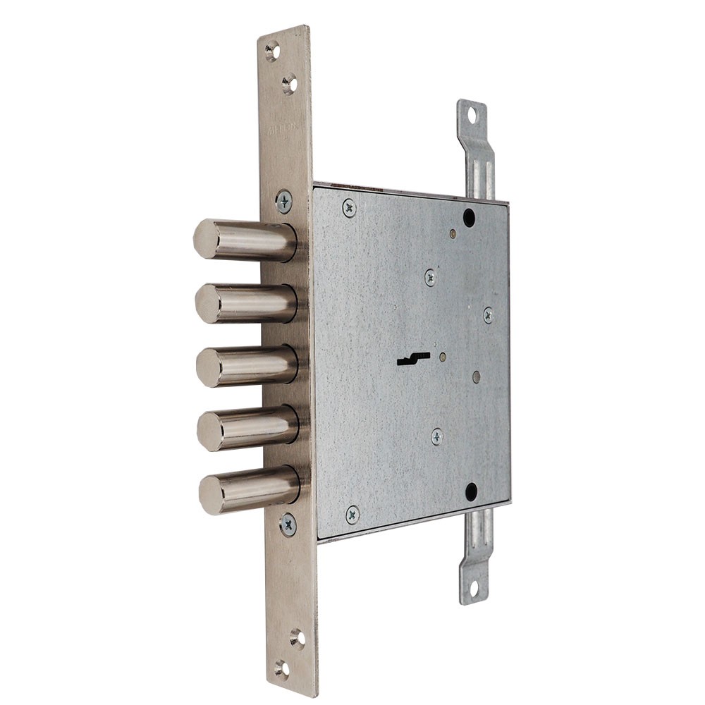 Замок Mettem (Меттэм) врезной сувальдный ЗВ8 140.1.0 с тягами, 5 кл. (ключ 80 мм) 