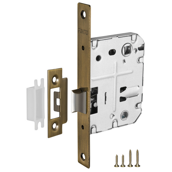 Защелка Punto (Пунто) врезная METL72-50 ( L72-50) ABG зеленая бронза 