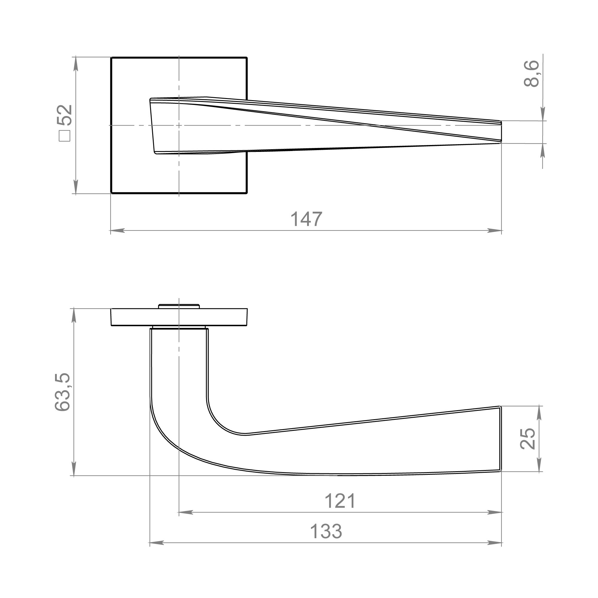 Ручка Fuaro (Фуаро) раздельная K.ZL52.SPIRAL BL-24 черный Ручка Fuaro (Фуаро) раздельная K.ZL52.SPIRAL BL-24 черный