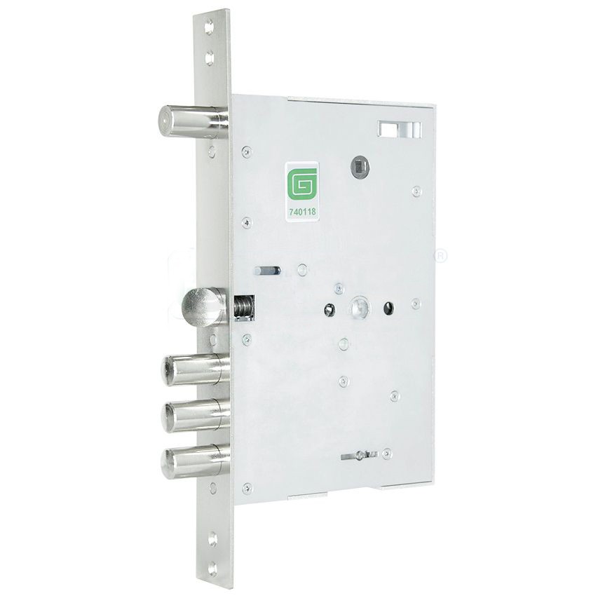 Замок Guardian (Гардиан) врезной сувальдный с задвижкой и защёлкой ЗВ 80.15 TERMO, 4 кл. (длин. кл. 59 мм) /128:6050/ 