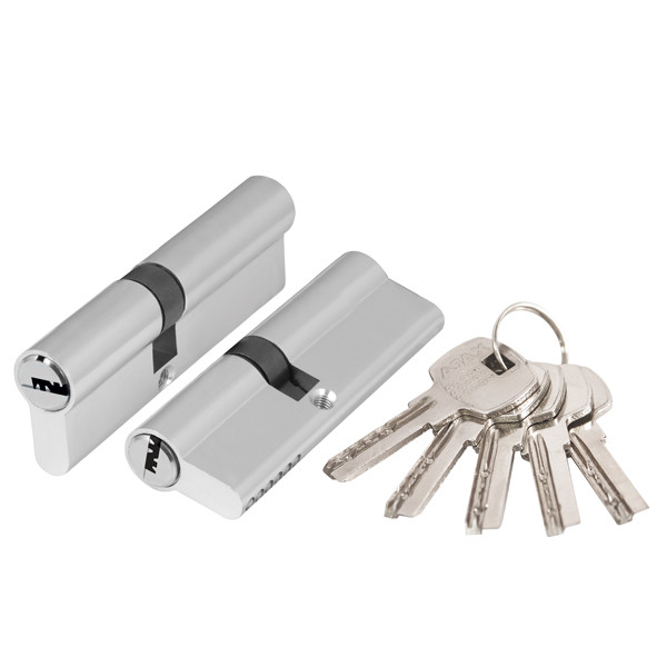Цилиндровый Ajax (Аякс) механизм (AX200/90) AX2000Key90 (40+10+40) CP хром 