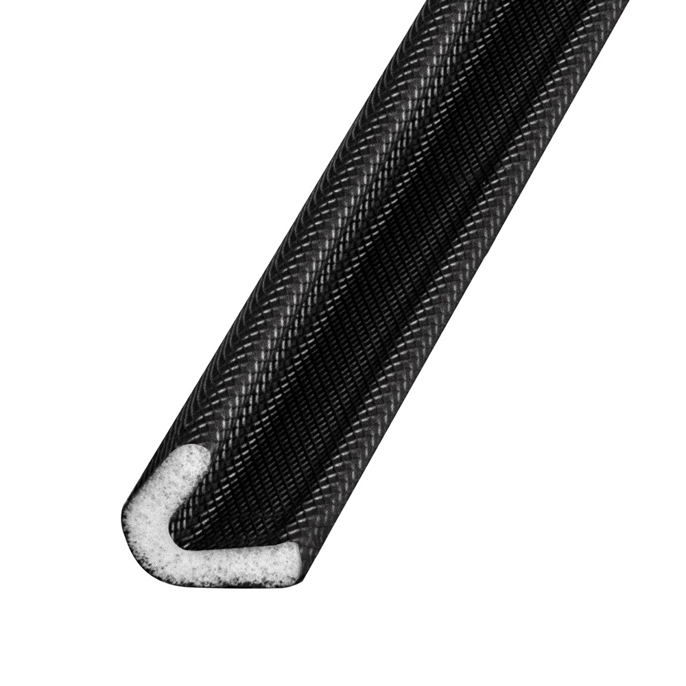 Уплотнитель Fuaro (Фуаро) самоклеящийся ADH/PPU-15x10mm, (ППУ 15х10 мм) BLACK черный 500m 