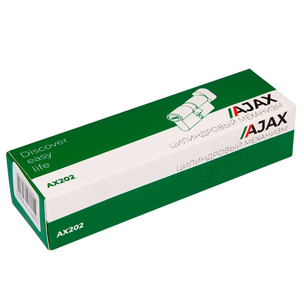 Цилиндровый Ajax (Аякс) механизм (AX202/90) AX2002Knob90 (40+10+40) CP хром с вертушкой 