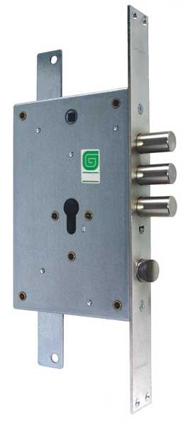 Корпус Guardian (Гардиан) врезного замка с защёлкой ЗВ 22.12 Т с тягами /123:129/ 