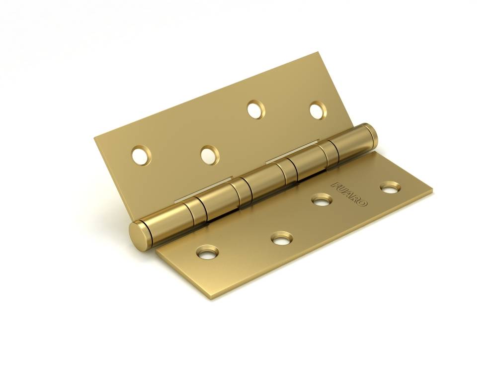 Петля Fuaro (Фуаро) универсальная IN4400U-BL SB (4BB/BL 100x75x2,5) мат.золото БЛИСТЕР 