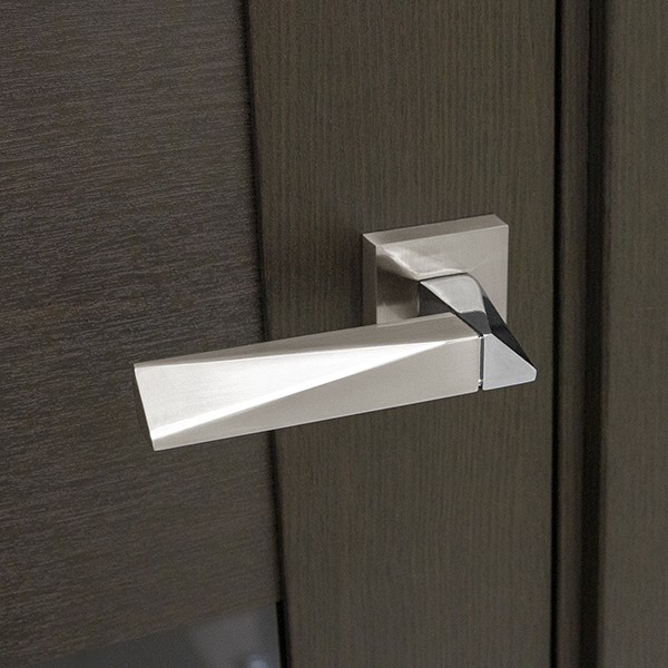 Ручка Fuaro (Фуаро) раздельная K.DM51.DIAMOND (DIAMOND DM) SN/CP-3 матовый никель/хром Ручка Fuaro (Фуаро) раздельная K.DM51.DIAMOND (DIAMOND DM) SN/CP-3 матовый никель/хром