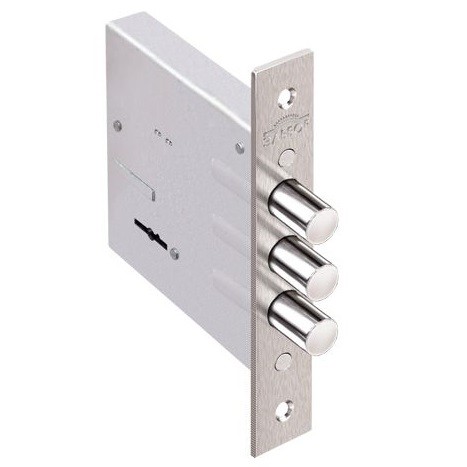 Замок Elbor (Эльбор) врезной Кремень 1.04.03 никель, сув., 3 риг. 