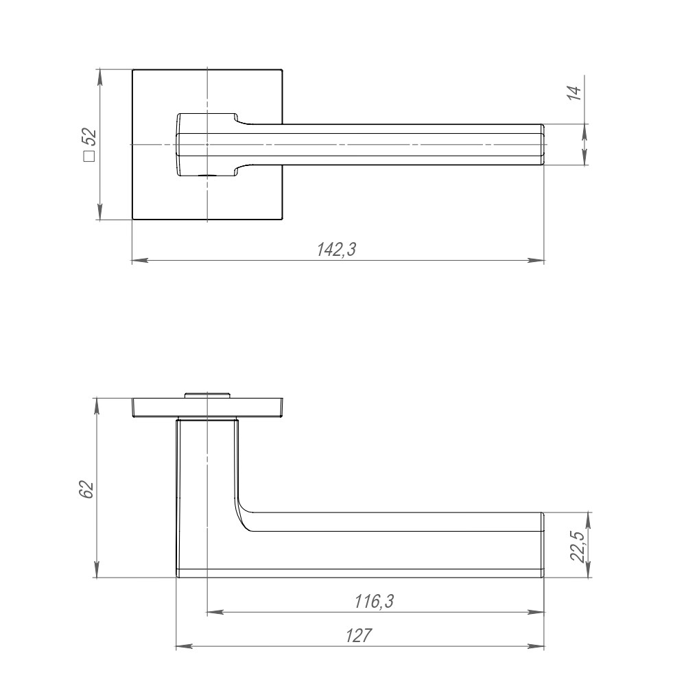 Ручка Ajax (Аякс) раздельная K.JS51.MARCO (MARCO JS) SN-3 матовый никель Ручка Ajax (Аякс) раздельная K.JS51.MARCO (MARCO JS) SN-3 матовый никель