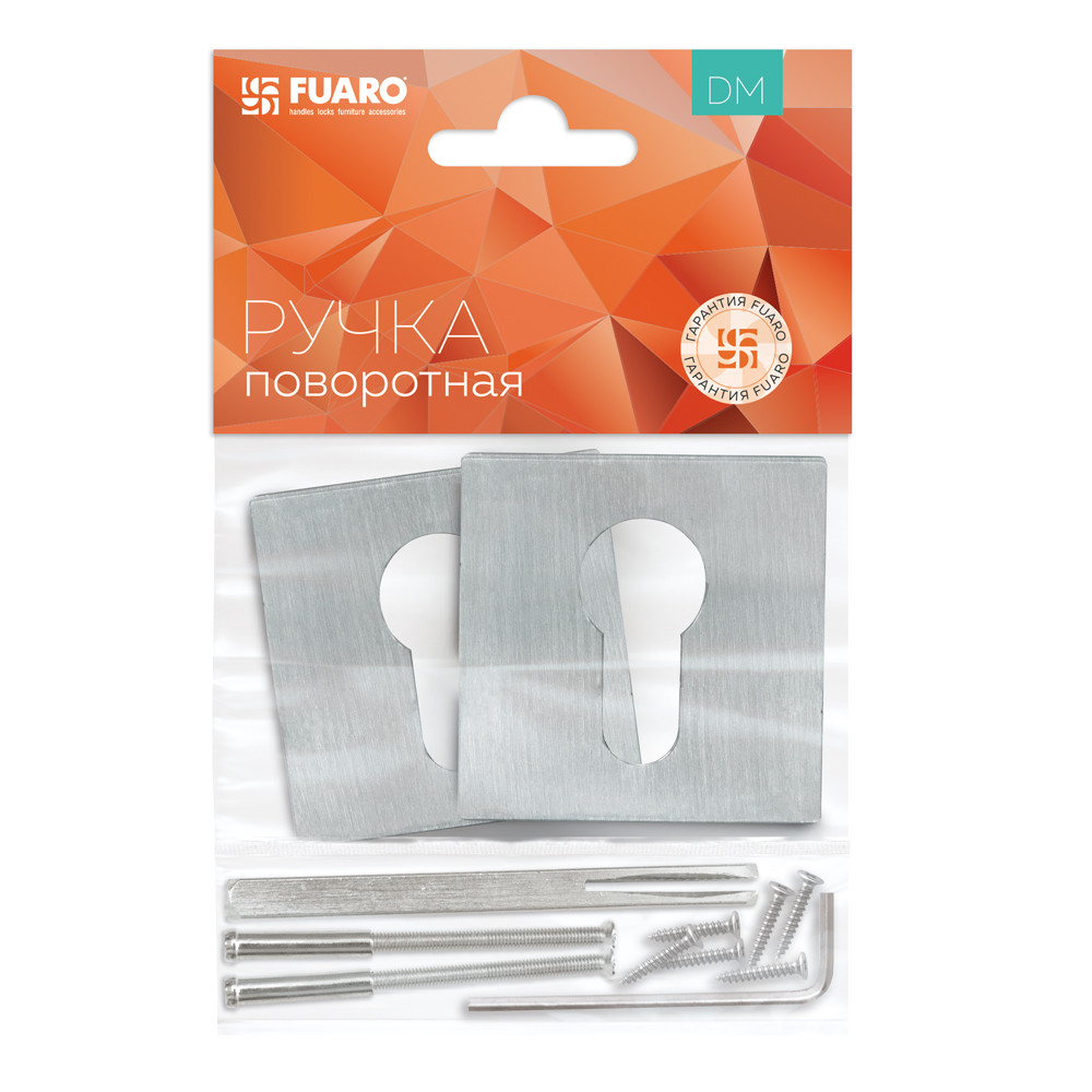 Накладка Fuaro (Фуаро) под цилиндр ET.K.DM51 (ET DM) SSC-16 сатинированный хром 