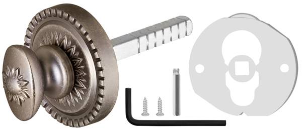 Ручка Armadillo (Армадилло) поворотная BKW8.R.CL55 (BKW8/CL) AS-9 античное серебро 
