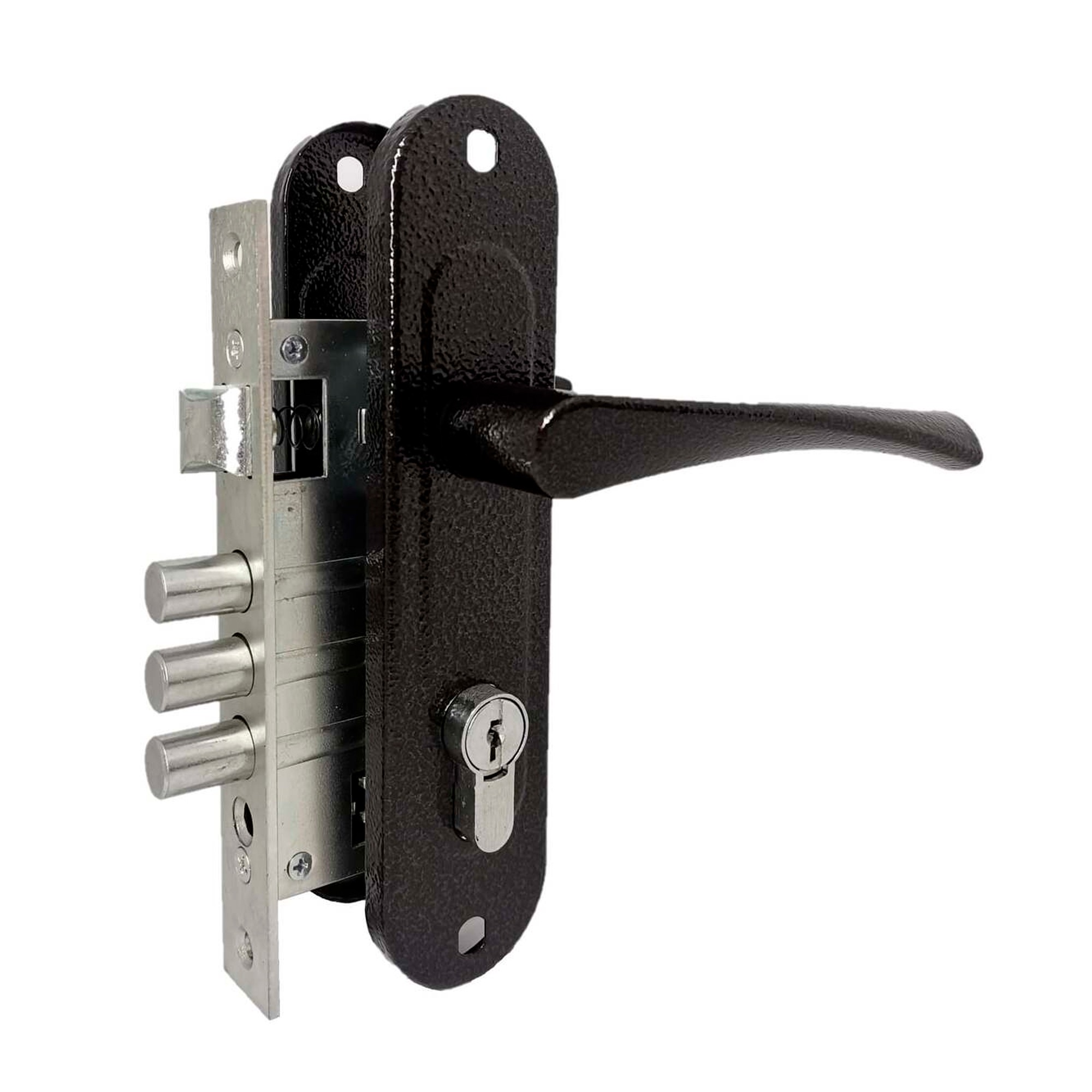 Замок Absolyute (Абсолют) врезной цилиндровый с защёлкой в комплекте с ручкой ЗВ4-60/07 (медь антик), 4 кл. Замок Absolyute (Абсолют) врезной цилиндровый с защёлкой в комплекте с ручкой ЗВ4-60/07 (медь антик), 4 кл.