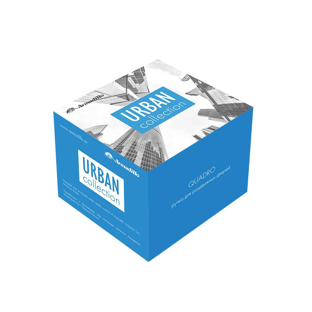 Ручка Armadillo (Армадилло) для раздвижных дверей SH.QUADRO55.010 MWSC-33 итальянский тисненый 