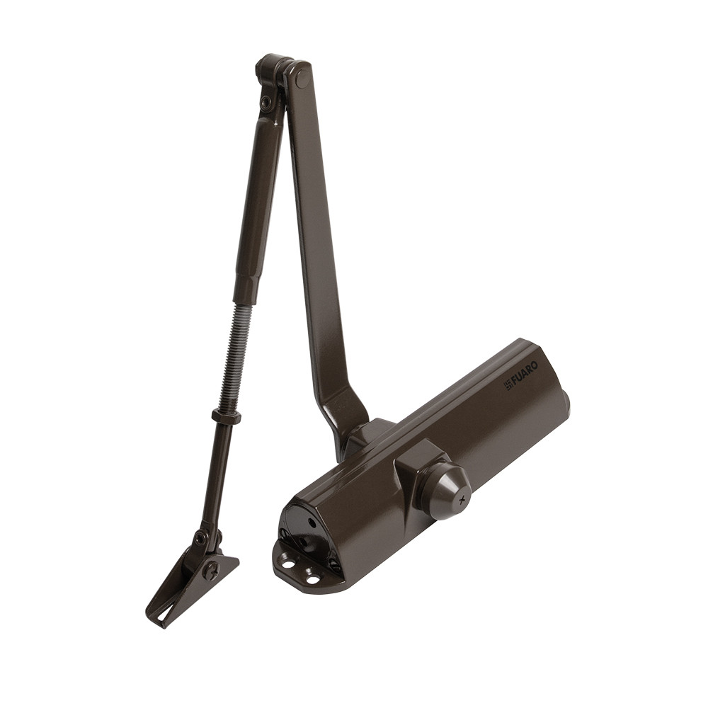 Доводчик Fuaro (Фуаро) дверной DC20-5/TS-68 BR до 110 кг (коричневый) 