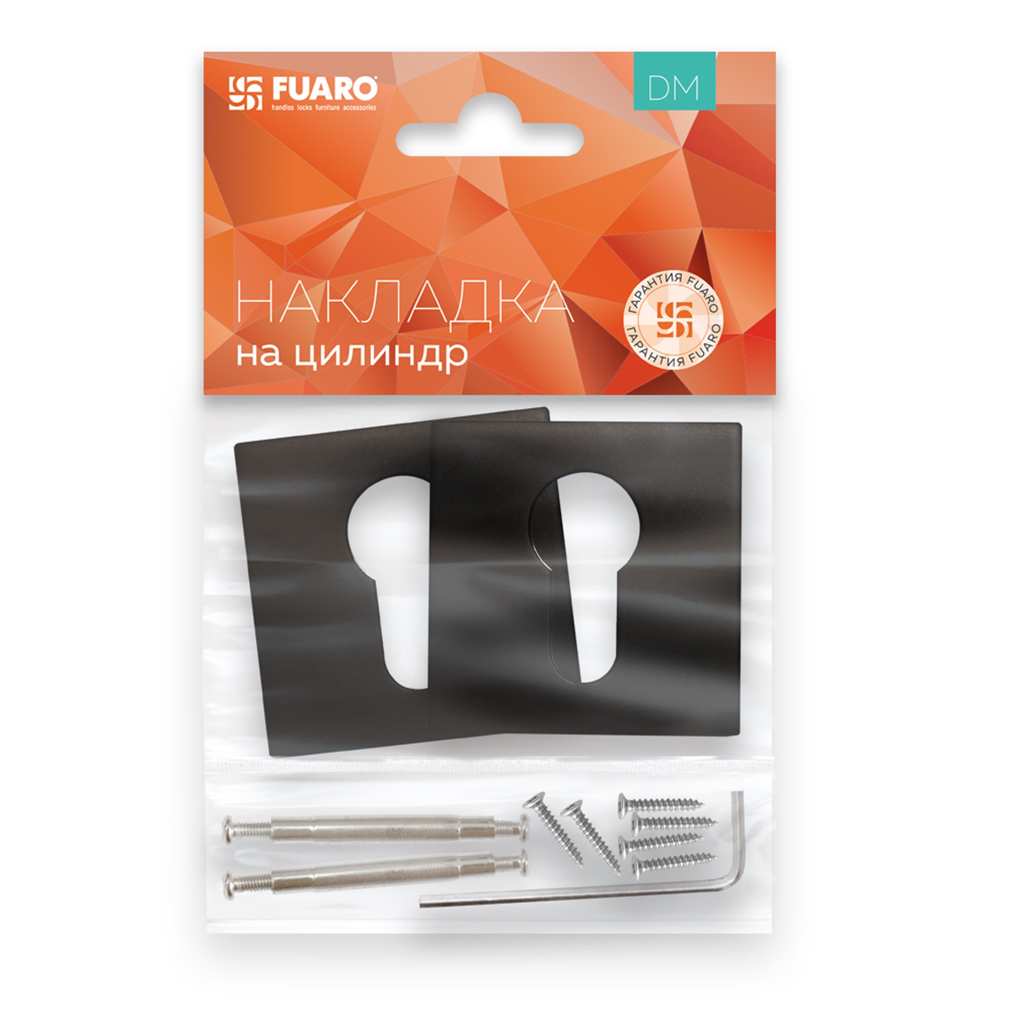 Накладка Fuaro (Фуаро) под цилиндр ET.K.DM51 (ET DM) BL-24 черный 
