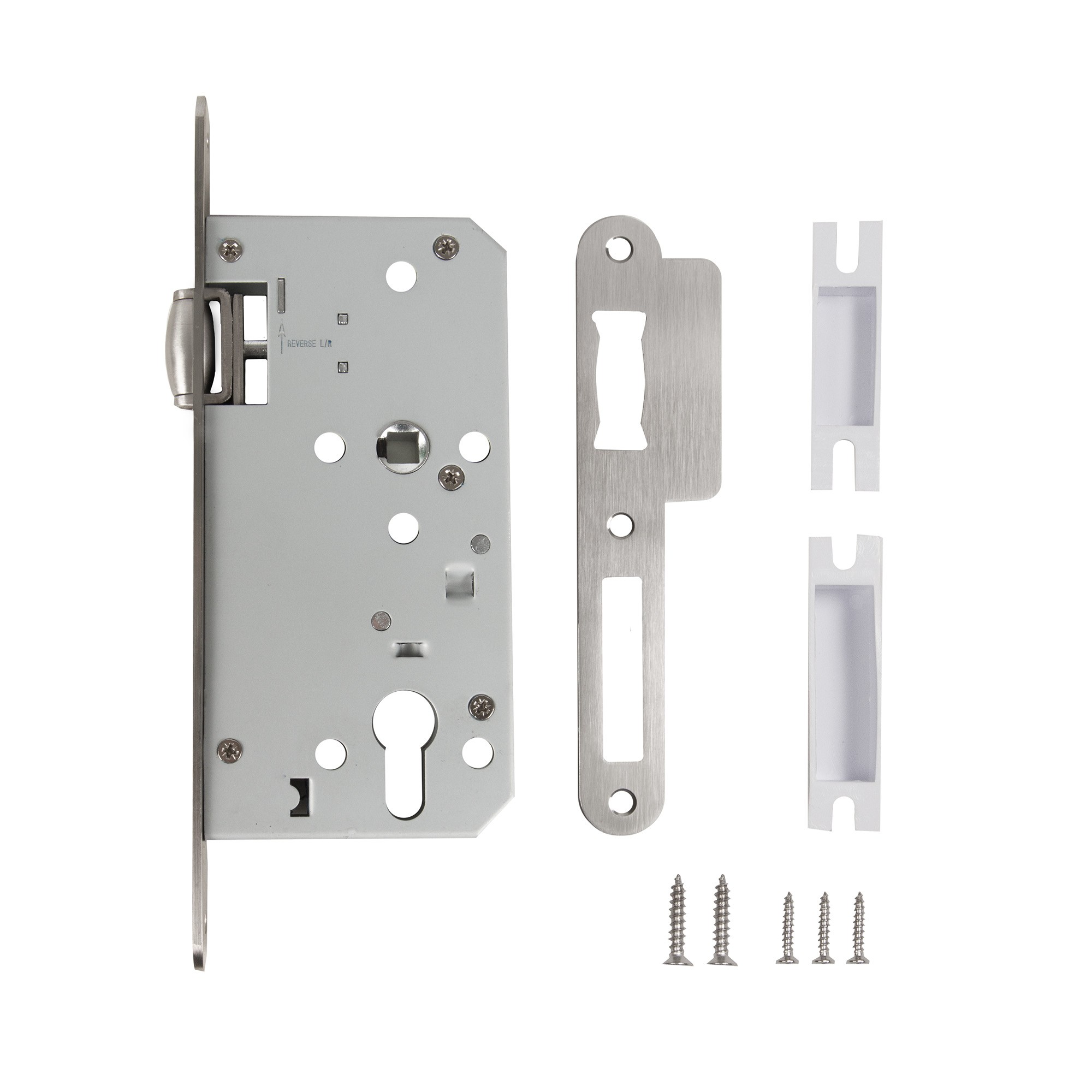 Замок Fuaro (Фуаро) врезной DD.INOX/C-55.72/R с роликовой защелкой (лиц.планка 20 мм) Замок Fuaro (Фуаро) врезной DD.INOX/C-55.72/R с роликовой защелкой (лиц.планка 20 мм)