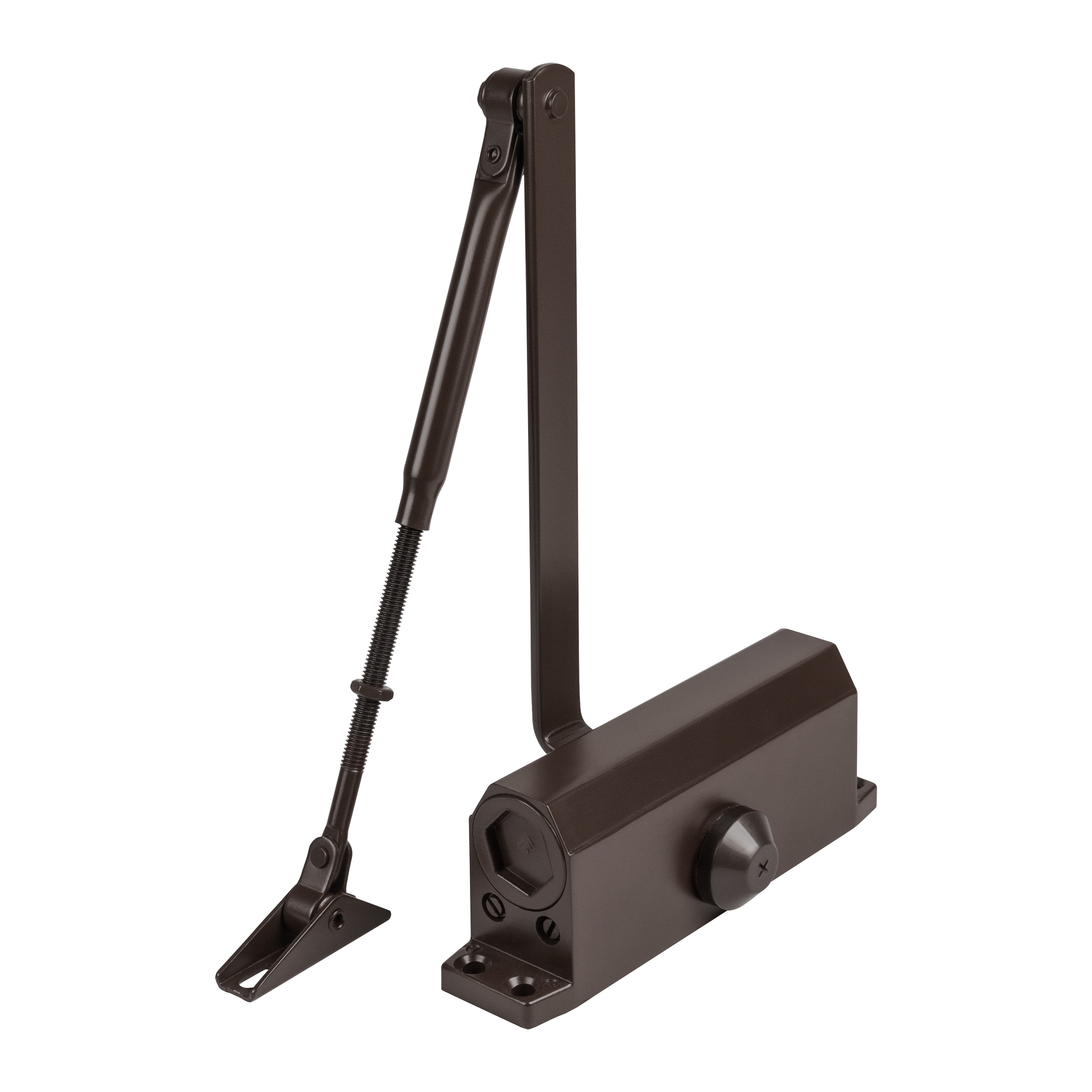 Доводчик Ajax (Аякс) дверной DCTR80-140 (TDR-140) 80-140кг BR коричневый 