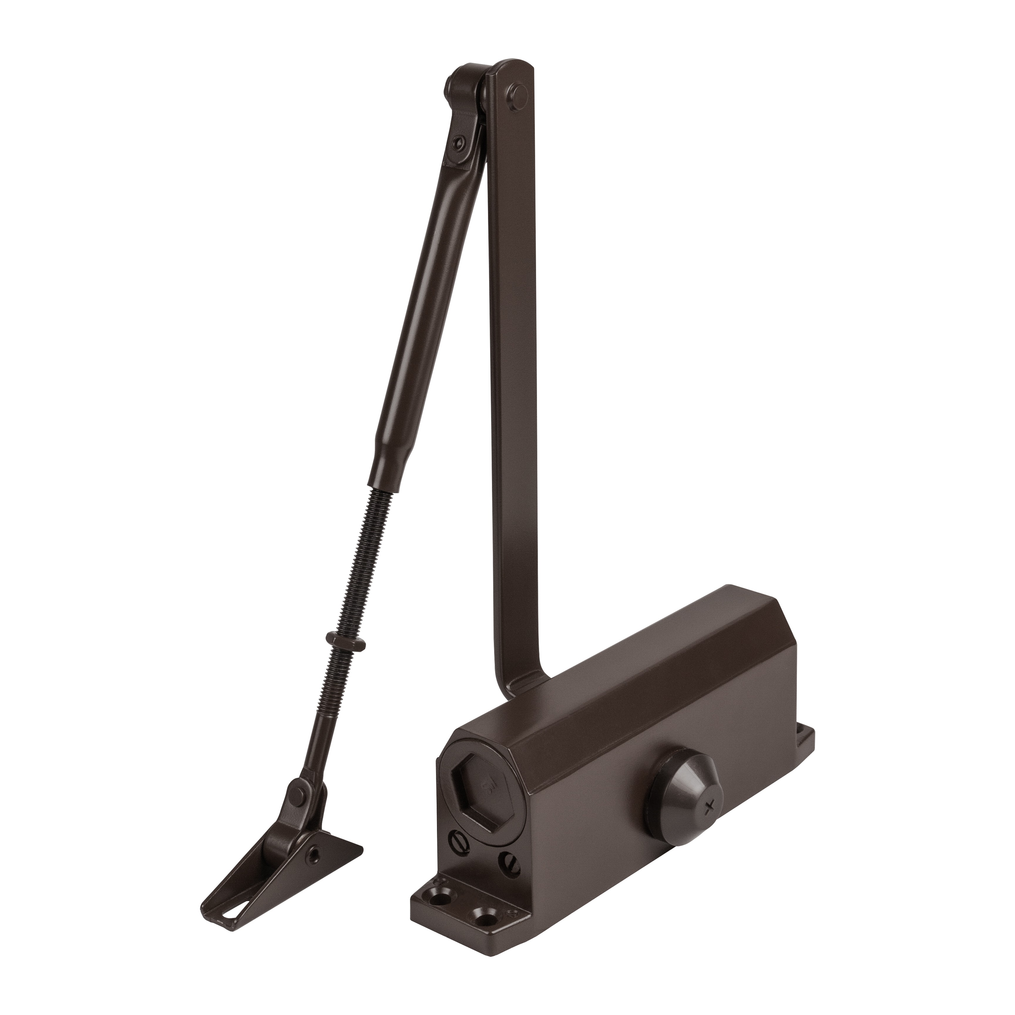 Доводчик Ajax (Аякс) дверной DCTR80-140 (TDR-140) 80-140кг BR коричневый 