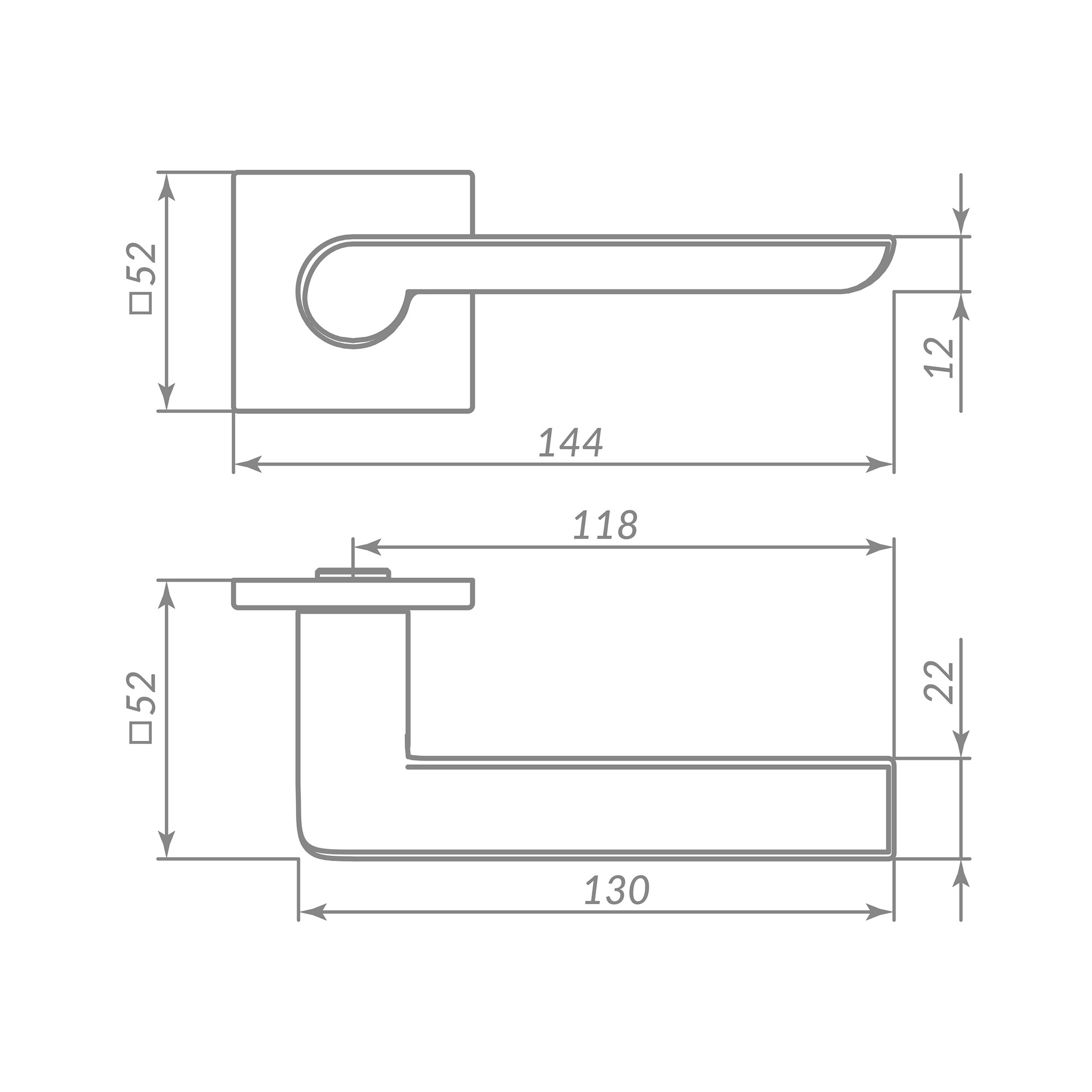 Ручка Punto (Пунто) раздельная K.ARC.Q52.STEP SSG-39 сатин.золото Ручка Punto (Пунто) раздельная K.ARC.Q52.STEP SSG-39 сатин.золото