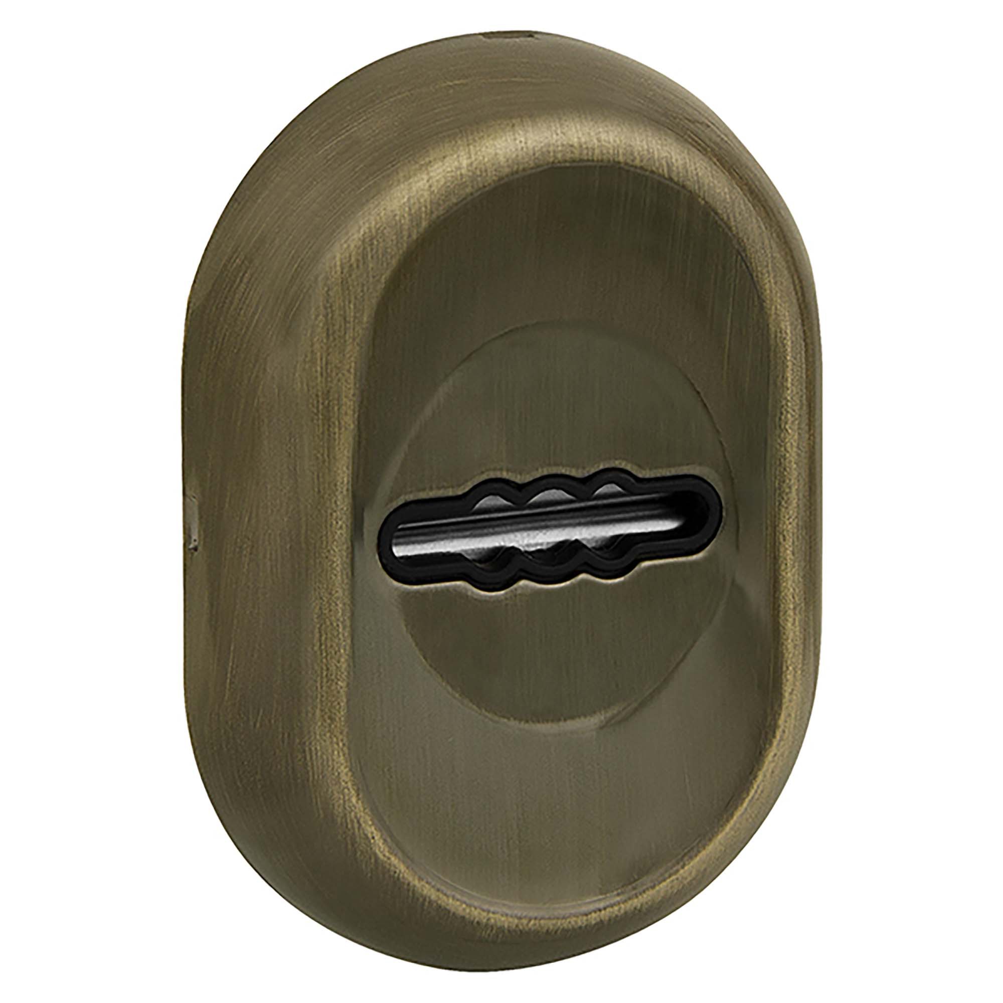 Накладка Fuaro (Фуаро) на сувальдный замок ESC.S-auto/CRE/OV.13 (ESC-13S) с авт. шторками AB зелёная бронза 