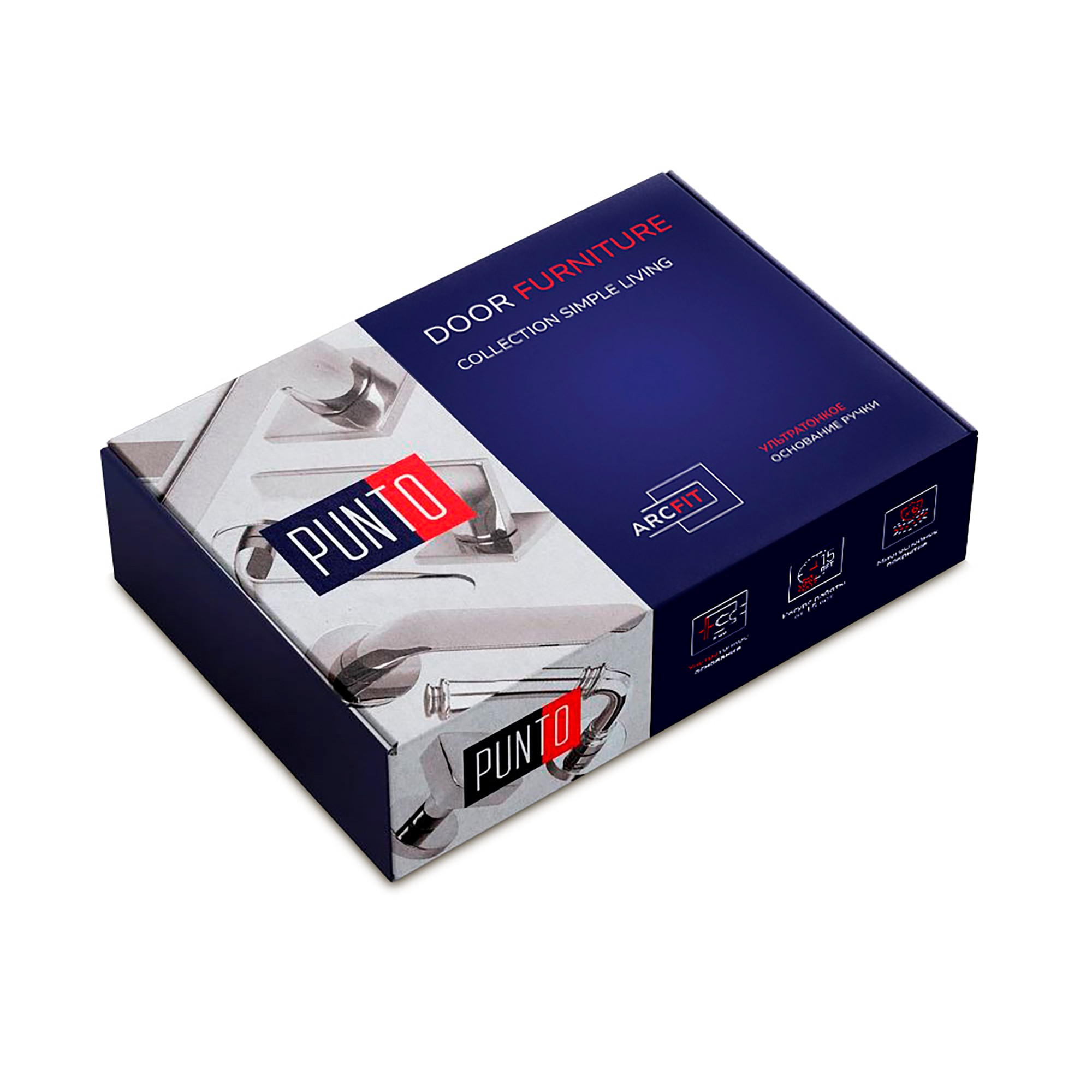 Ручка Punto (Пунто) раздельная K.ARC.Q52.DIPLOMAT SN-3 мат. никель Ручка Punto (Пунто) раздельная K.ARC.Q52.DIPLOMAT SN-3 мат. никель