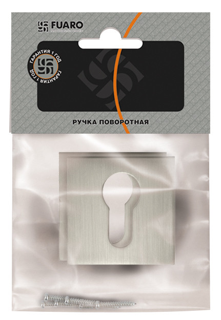 Накладка Fuaro (Фуаро) под цилиндр ET.K.DM51 (ET DM) SN/CP-3 матовый никель/хром 